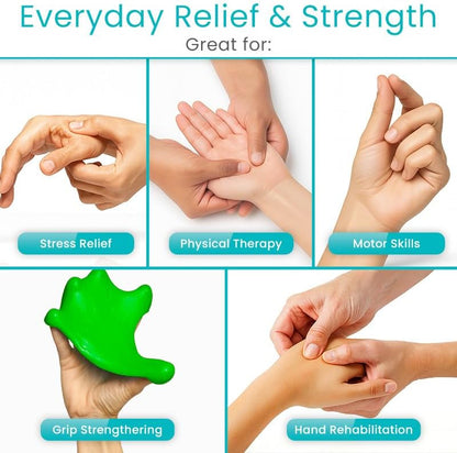Vive Therapy Putty for Adults, for Hand (2 Pack) - Occupational Sensory Stress Relief Tools - for Physical Exercise, Finger Pain, Grip Strength, Rehab, Arthritis, Forearms, Fidgeting, Motor Skills