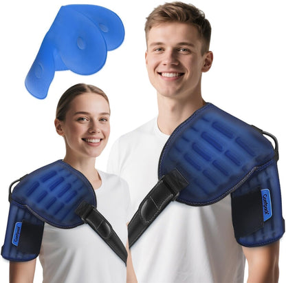 Comfpack Compression Ankle Ice Pack Wrap for Foot Pain Relief