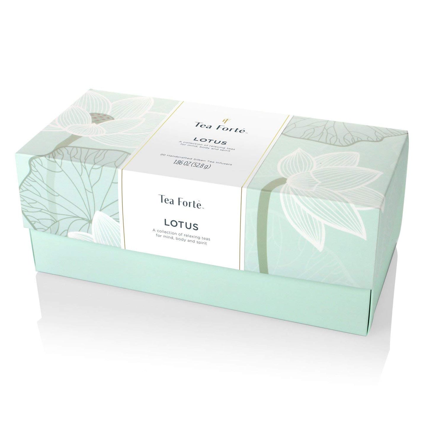 Tea Forte Premium Presentation Box Gift Set Sampler, 20 Count, Assorted Blends Individually Wrapped Handcrafted Pyramid Infuser Bags, Frank Lloyd Wright