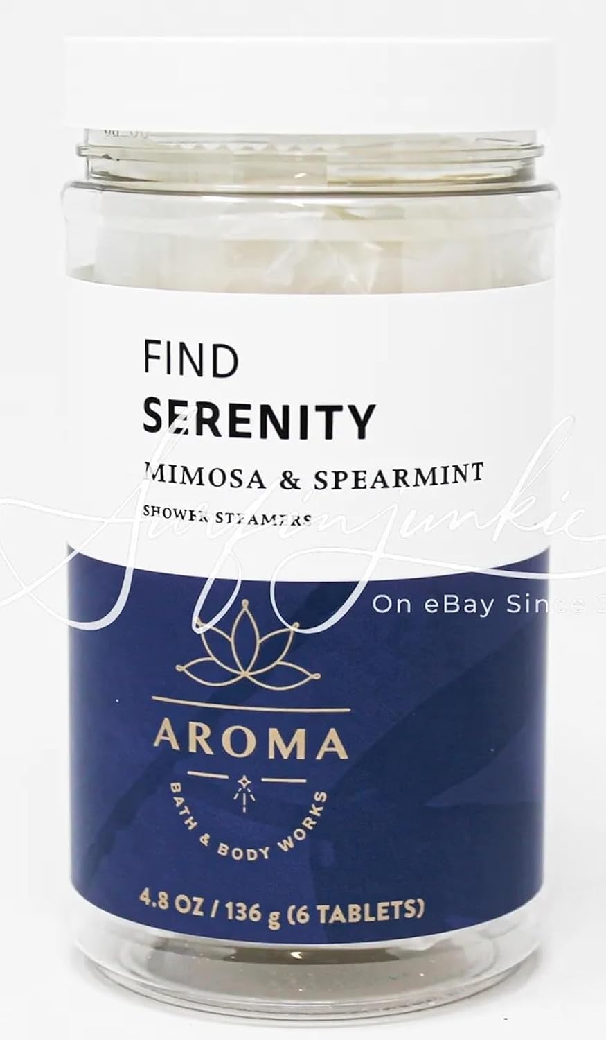 Bath & Body Works Aromatherapy Shower Steamers 4.8 OZ / 136 G Bottle (6 Tablets) (Eucalyptus Spearmint)