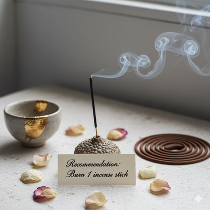 Incense Sticks Variety Pack with Wooden Holder | Nag Champa, Rose, Lavender, White Sage, Frankincense, Palo Santo & Sandalwood | Hand-Rolled Masala Incense