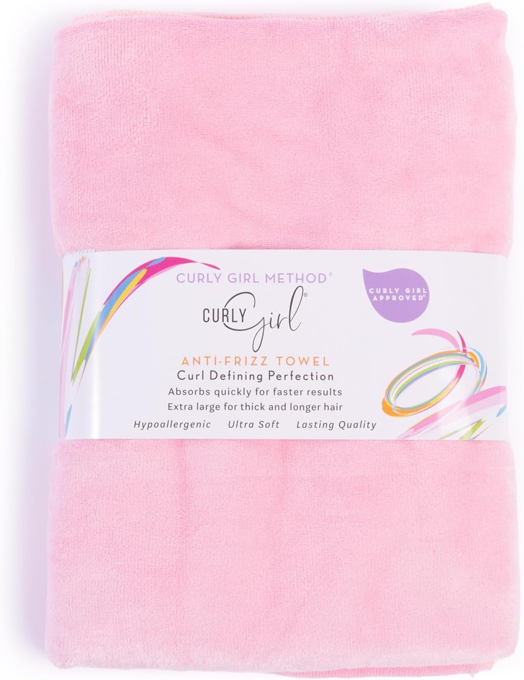 Curly Girl Towel for Women with Curls, Anti-Frizz, Absorbent, Fast Drying, Curly Hair, Microfiber Hair Drying Towel for Curls