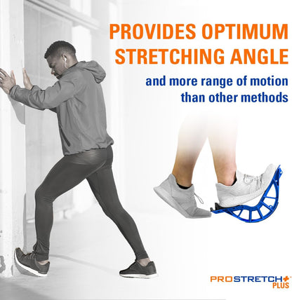 ProStretch Plus, Customizable/Adjustable Calf Stretcher and Foot Rocker for Plantar Fasciitis, Achilles Tendonitis, and Tight Calves
