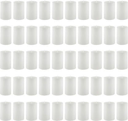 Housecret 24 Pack Warm White Unscented Clear Glass Filled Votive Candles. Hand Poured Wax Candle Ideal Gifts for Aromatherapy Spa Weddings Birthdays Holidays Party