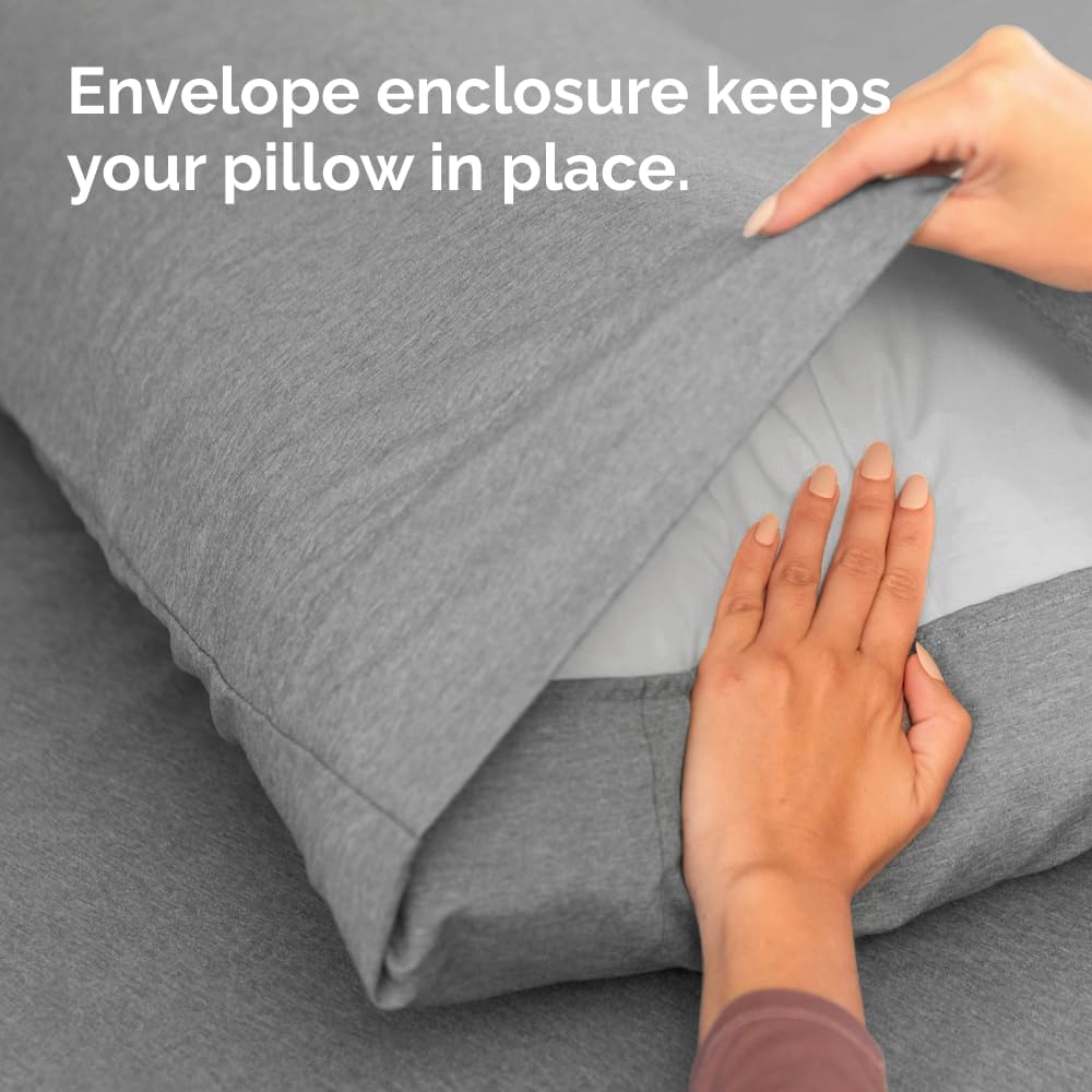 Standard Pillow Cases Set of 10 - Ultra Soft Hotel Quality Pillowcase Covers - Comfy, Cozy & Wrinkle Free - Shrink, Stain and Fade Resistant - Machine Washable Pillow Protectors - 10 Pcs Set - White - Colors A