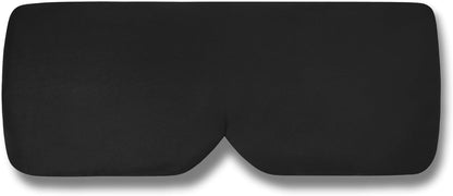 ALASKA BEAR Sleep Mask for Side Sleepers Patented Design, Cup-Shaped and Extra-Soft, 100 Blackout Eye Mask Shades Cover for Men and Women Home or Travel, Machine Washable, Black
