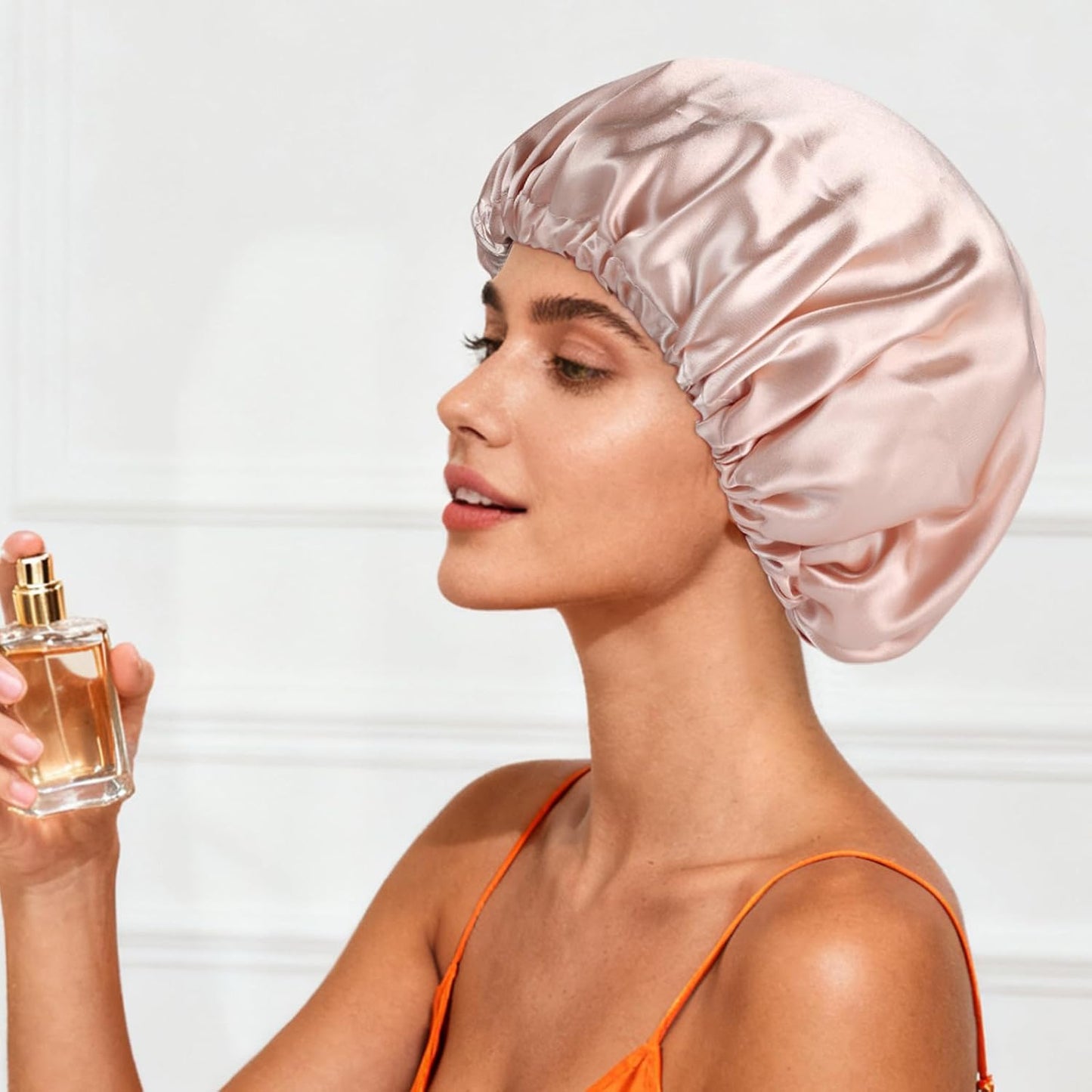 Satin Bonnet Double Layer Silk Bonnet for Sleeping Women for Natural Curly