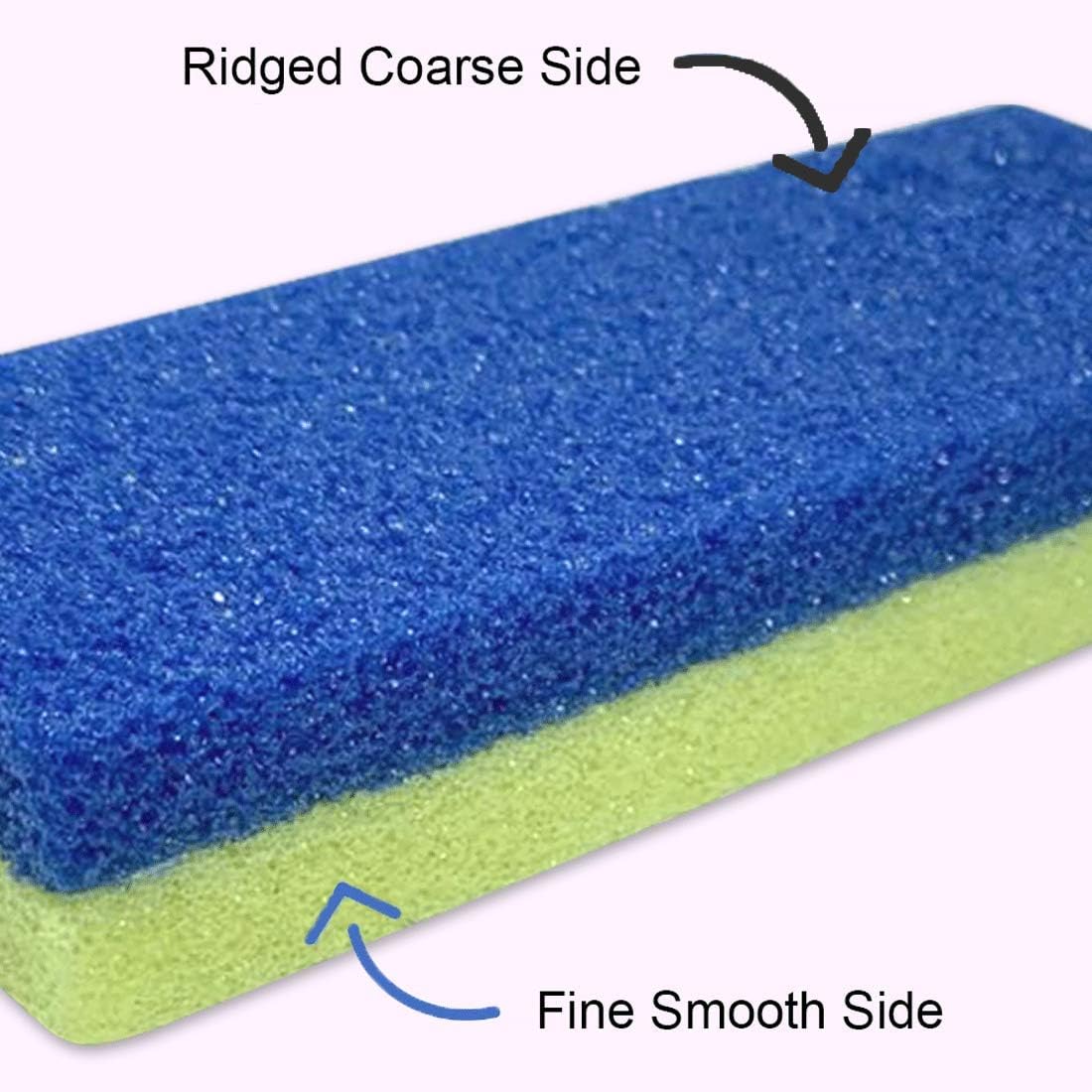 Maryton Foot Pumice Stone for Feet Hard Skin Callus Remover and Scrubber (Pack of 4) (Blue)