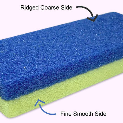 Maryton Foot Pumice Stone for Feet Hard Skin Callus Remover and Scrubber (Pack of 4) (Blue)