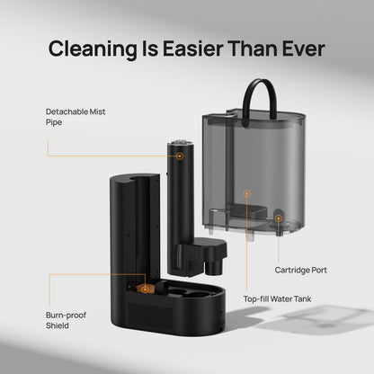 DREO 6L Smart Warm & Cool Mist Humidifiers for Bedroom HM713S | 60-Hour Quiet Runtime for Large Room, 500ML/HR Output, Smart Humidity Sensor, Indicator Light, Works with Alexa & Google