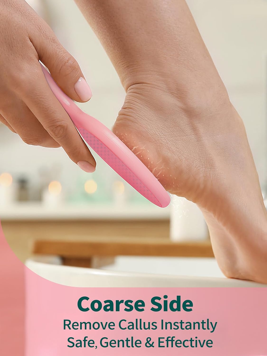 Glass Foot File Callus Remover for Feet, Heel Scraper, Pumice Stone, Diabetic Feet Scrubber Dead Skin Remover for Feet Professional Pedicure Tools
