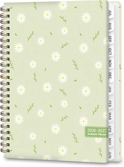 Planner 2026-2027, Weekly and Monthly Calendar Planner, JUL 2026 - JUN 2027 | Academic Year, Daily Agenda Book, A5(6.3'' x 8.5''), Sprial Bound, Inner Pocket, Office School Use