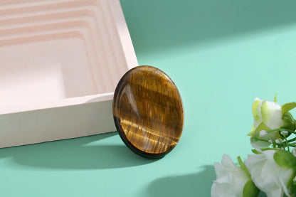 Worry Stone Crystals and Healing Stones Anxiety Fidgets Natural Meditation Accessories 7 Chakra Thumb Sensory Mental Health Depression Stress Anxiety Relief Items Mother's Day Gifts for Women
