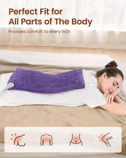RENPHO Electric Heating Pad for Back with 10 Heat Levels
