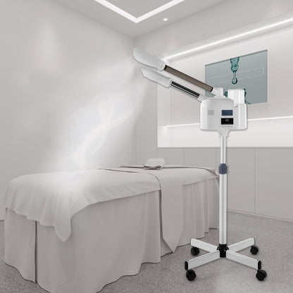 Artist hand Professional Facial Steamer with 5X LED Magnifying Lamp 3 in 1