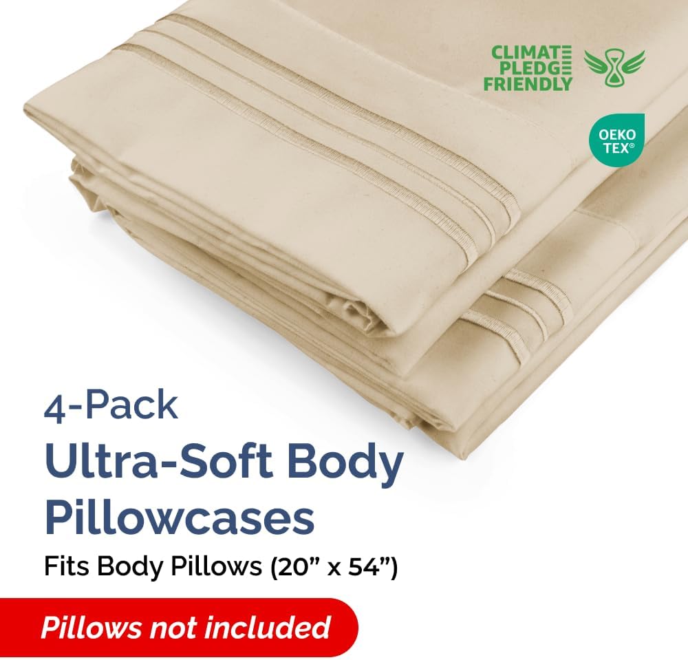 Standard Pillow Cases Set of 10 - Ultra Soft Hotel Quality Pillowcase Covers - Comfy, Cozy & Wrinkle Free - Shrink, Stain and Fade Resistant - Machine Washable Pillow Protectors - 10 Pcs Set - White - Colors A