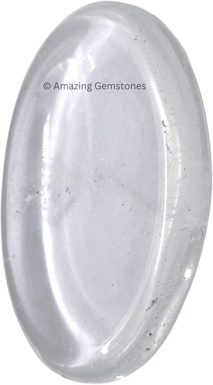Amazing Gemstone Labradorite Thumb Worry Stone, Anxiety Stone, Healing Crystals - Piedra Crystal Fidget for Gift, Meditation, Calming, Relaxation, Stress Relief - Colors C
