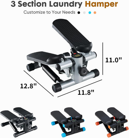 NEWBULIG Mini Stepper for Exercise at Home Stair Step Machine for Indoor Fitness Portable Home Gym Stepper for Full Body Workout 300lb Weight Capacity