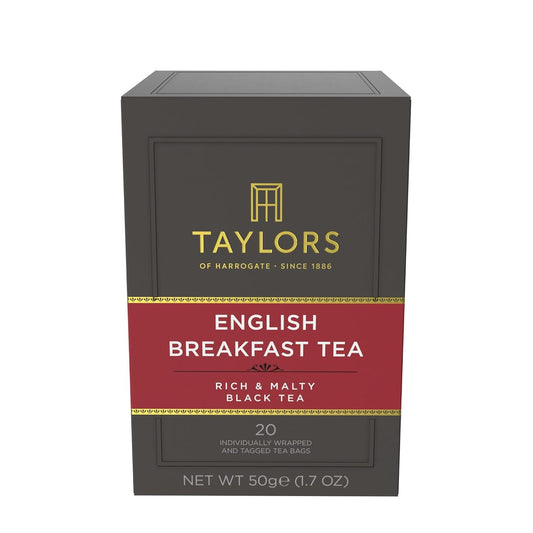 Taylors of Harrogate English Breakfast Black Tea, 20ct (Pack of 1)
