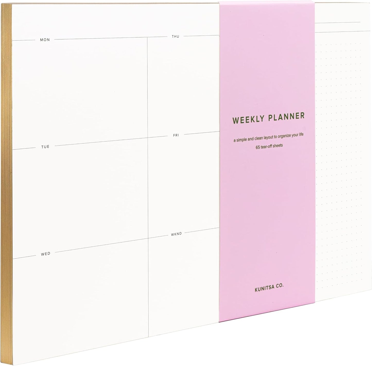 Daily To-Do List Notepad – Desk Pad for Work and Study, Minimal, 8.25x5.85 Inches