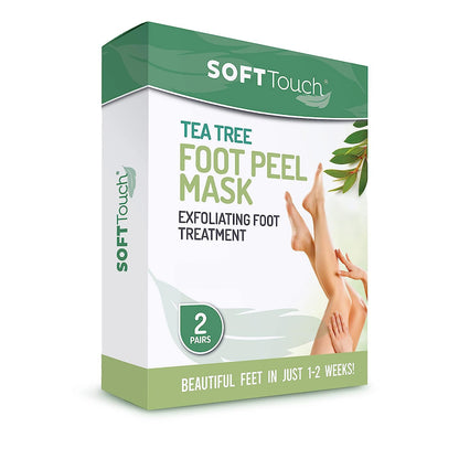Dermora Soft Touch Foot Peel Mask - Pack of 2 Feet Peeling Masks for Dry, Cracked Heels & Calluses - Exfoliating Foot Mask Peel for Baby Soft Skin (Original)