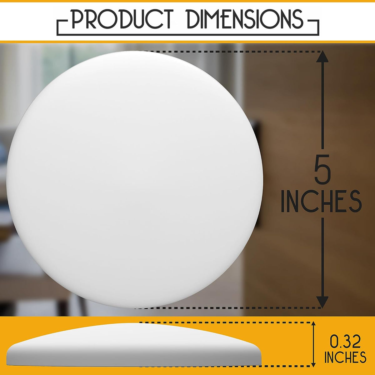 ProStoppr® Door Stoppers - Large 3.15" - Strong Adhesive Backing