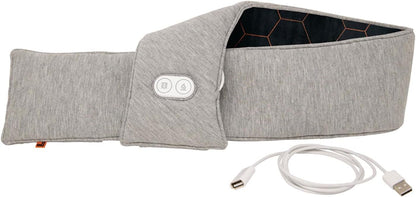 Calming Heat Neck Wrap by Sharper Image Copper & Charcoal Infused Personal Electric Neck Heating Pad with Vibrations, 3 Heat & 3 Vibration Settings- 9 Relaxing Combinations