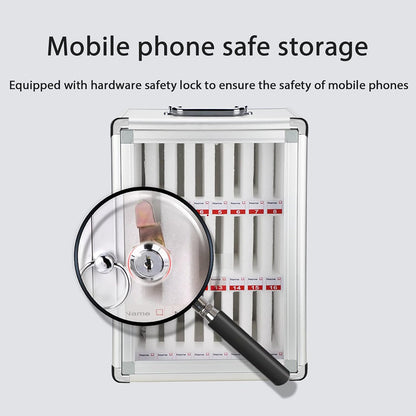 Cell Phone Charging Stations Phone Storage Cabinet Cell Phone Safe Deposit Box 24,36, 48, 60 Position Cell Phone Storage Box Cell Phone Locker Kitchen Furniture(12slots)