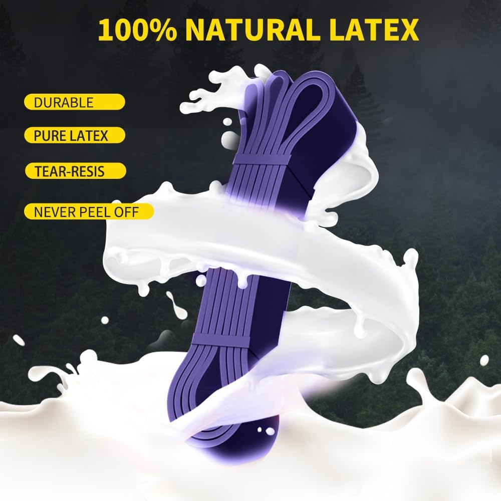 ROSAPOAR Resistance Band Pull up Band Fitness Exercise Bands Natural Latex for Workout Body Stretch Powerlifting Band Fitness Sport Training at Home/The Gym