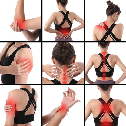 Muscle Roller Massage Roller Stick- Deep Tissue Fascia Blaster for Myofascial Pain Relief, Lymphatic Drainage & Body Sculpting, Handheld Physical Therapy & Recovery Tool (Pink black-18 inch)