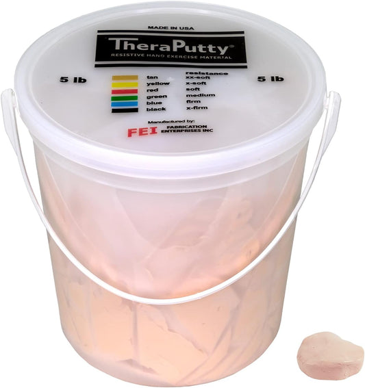 CanDo TheraPutty Scented Hand Exercise Putty for Rehabilitation, Exercises, Hand Therapy, Occupational Therapy, Vanilla Tan XX-Soft 5lb