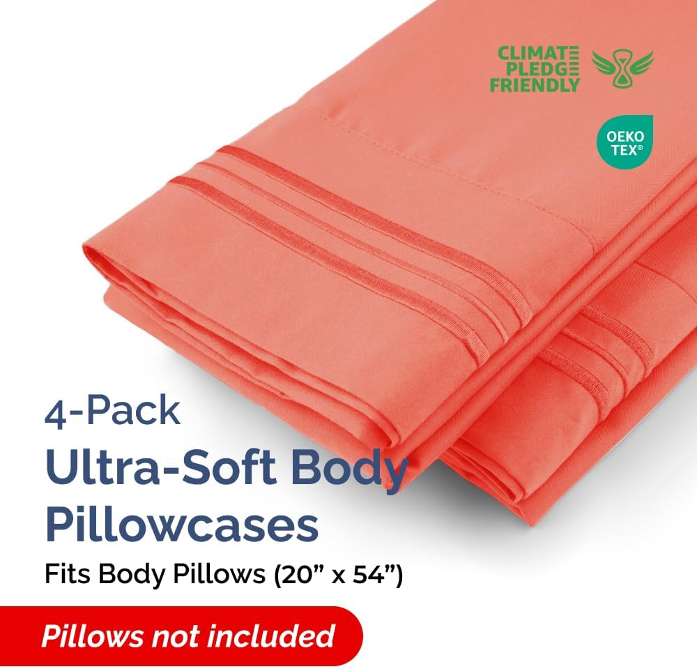 Standard Pillow Cases Set of 10 - Ultra Soft Hotel Quality Pillowcase Covers - Comfy, Cozy & Wrinkle Free - Shrink, Stain and Fade Resistant - Machine Washable Pillow Protectors - 10 Pcs Set - White - Colors A