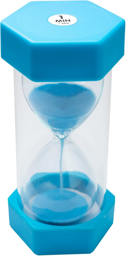 Sand Timer for Kids Set of 3 Small Colorful Hourglass Acrylic Covered Clock 1Min 2Min 5Min for Classroom, Home & Kids Room