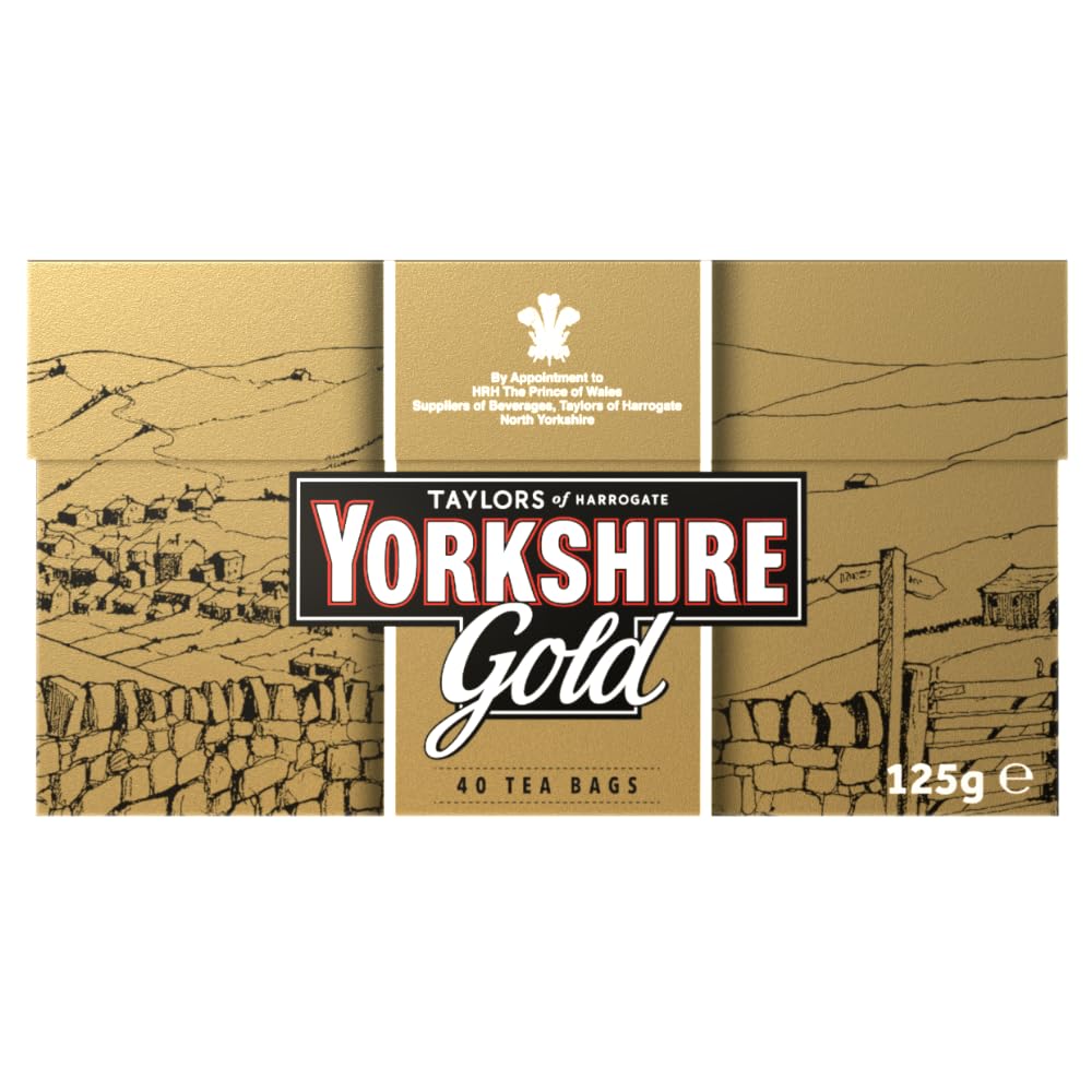 Yorkshire Tea, Gold, Black Tea Bags, 40ct (Pack of 1)