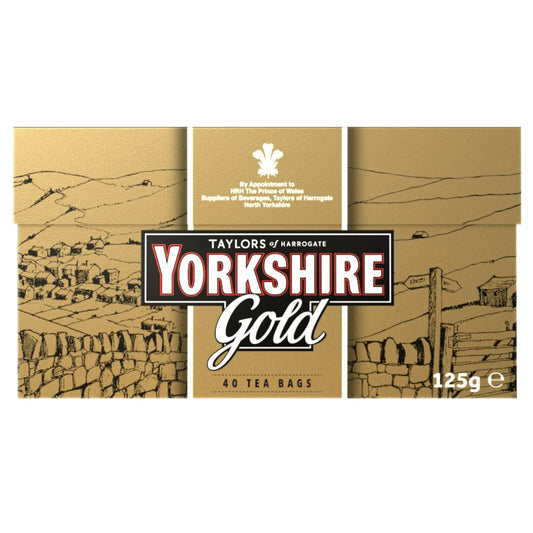 Yorkshire Tea, Gold, Black Tea Bags, 40ct (Pack of 1)