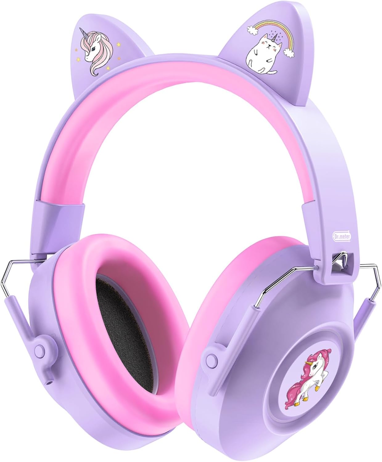 Dr.meter Ear Muffs for Noise Reduction: 27.4SNR Noise Cancelling Headphones for Kids Adults, EM100 Adjustable Hearing Protection Earmuffs for Monster Jam, Autism Sensory, Concerts, Fireworks