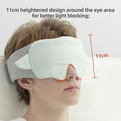 Sleep Mask 100% Mulberry Silk, Misty Blue