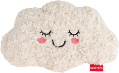 Microwave Unscented Heating Pad for Pain Relief, Moist Heat Pack Hot Compress for Period Cramps, Shoulder, Muscles, Cute Cloud Plush Heating Pad, Gift for Girl Women, with Washable Cover