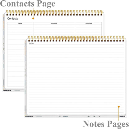 Weekly Productivity Planner - 8.5" x 11" Dashboard Desk Notepad Has 6 Focus Areas to List Tasks for Goals, Projects, Clients, Academic or Meal-Organize Your Daily Work Efficiently, 54 Weeks, Green