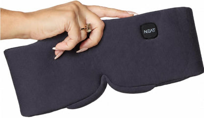 Heated Eye Mask – Cordless Electric Warm Eye Compress for Dry Eyes, Stye & Eye Strain Relief – 4 Heat Settings, Rechargeable, Light-Blocking, Blackout, Washable Cover (Sunset Rose)