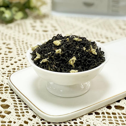 XIEJINJI Jasmine Tea Loose Leaf, 7.1 oz(200g), 100% Pure Natural Jasmine Flower, Traditional Scented Tea Technique, Fragrant Floral Scent, Low Caffeine, Resealable Bag