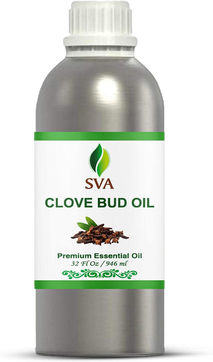 SVA Lavender Essential Oil 4 Fl Oz – for Diffuser, Skin & Hair Care – Ideal for Massage & DIY Blends – with Dropper