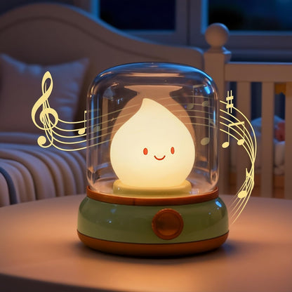 WANIDEA Flameless Candles Lamp, Led Candles,Cute Kerosene Lamp,Silicone Flame Amber Light,Adjustable Dimmable Rechargeable Night Light for Kids,Girls,Teenager Kids Bedroom Christmas