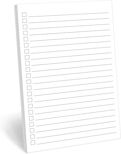 321Done Checklist Notepad, 5.5x8.5 Inches, 50 Sheets, To Do List