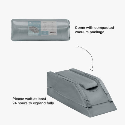 LightEase Memory Foam Leg Support and Elevation Pillow for After Surgery