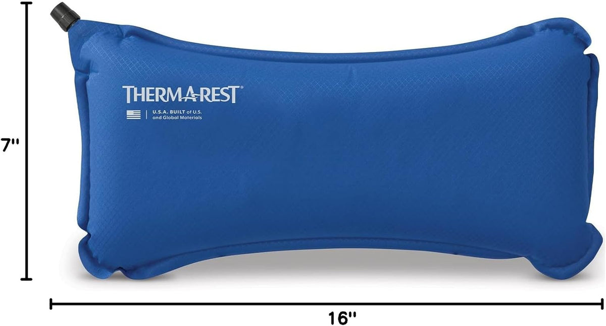 Therm-a-Rest Lumbar Travel Pillow - Self-Inflating Lumbar Support Cushion for Airplane, Car, Office Chair & Travel