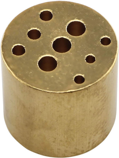 E-outstanding Incense Holder Brass Incense Burner Holder with 9 Different Sizes Holes Incense Stick Holder
