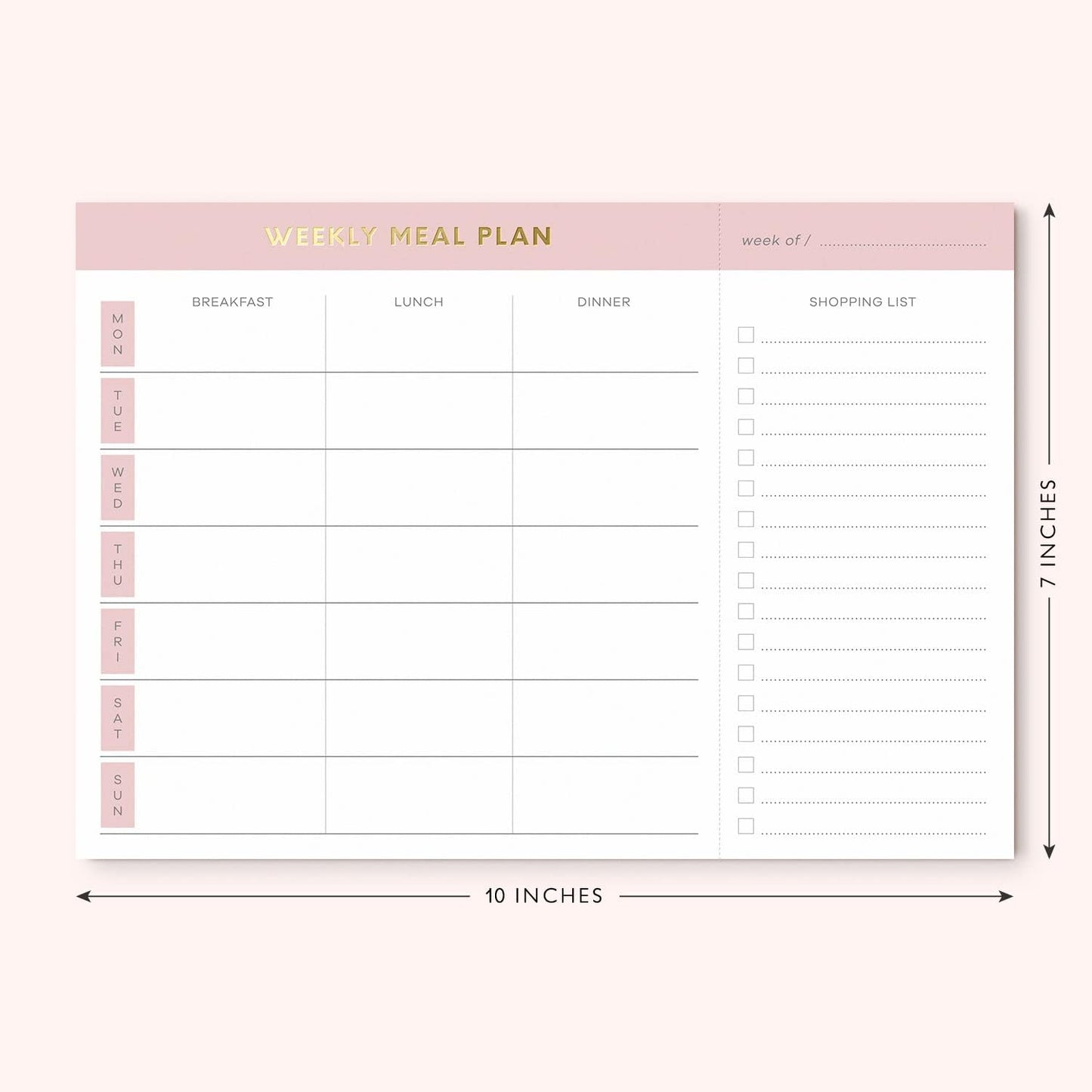 Sweetzer & Orange Weekly Meal Planner and Grocery List Magnetic Notepad. Teal 10x7” Meal Planning Pad with Tear Off Shopping List. Plan Weekly Menu Food for Weight Loss or Dinner List for Family!