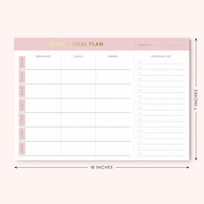 Sweetzer & Orange Weekly Meal Planner and Grocery List Magnetic Notepad. Teal 10x7” Meal Planning Pad with Tear Off Shopping List. Plan Weekly Menu Food for Weight Loss or Dinner List for Family!
