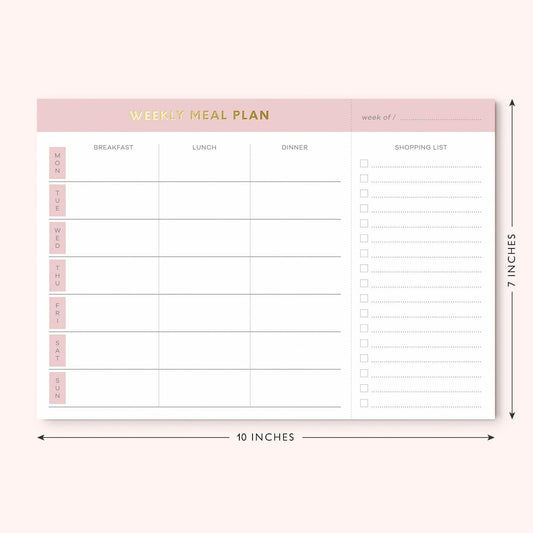 Sweetzer & Orange Weekly Meal Planner and Grocery List Magnetic Notepad. Teal 10x7” Meal Planning Pad with Tear Off Shopping List. Plan Weekly Menu Food for Weight Loss or Dinner List for Family!